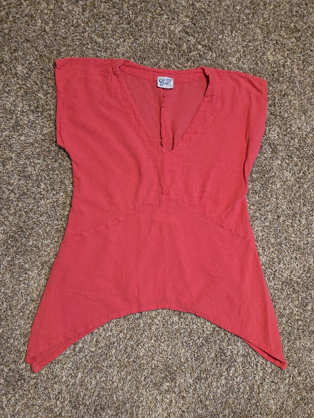 OH MY GAUZE! Coral Shirt